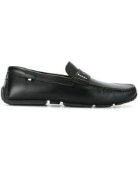 Bally Leer Pablon Leren Loafers in het Zwart voor heren Heren Schoenen voor voor Instappers voor Loafers 