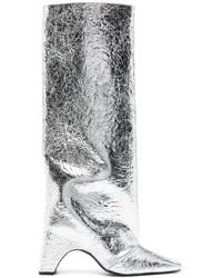Coperni - 85Mm Foil Bridge Boots - Lyst
