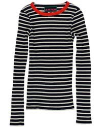 La Fetiche - Jackie Striped Ribbed-Knit T-Shirt - Lyst
