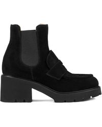 Doucal's - Elastic-Panel Ankle Boots - Lyst