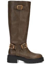 Stuart Weitzman - Ren Buckle-Detail Knee-High Boots - Lyst