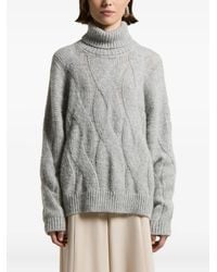 Peserico - Jersey de punto de ochos con cuello alto - Lyst