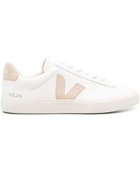 Veja - Campo Chrome Free Leather Trainers White Nacre - Lyst