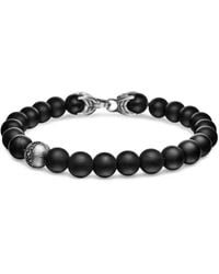 David Yurman - Sterling Zilveren Armband Met Spirtuele Kralen (8Mm) - Lyst