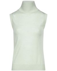 Sportmax - Roll-Neck Sleeveless Sweater - Lyst
