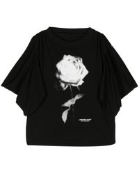 Undercover - T-Shirt mit Rosen-Print - Lyst