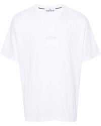Stone Island - T-Shirt mit Scratched Paint One-Print - Lyst