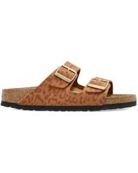 Birkenstock - Arizona Leopard-Print Sandals - Lyst