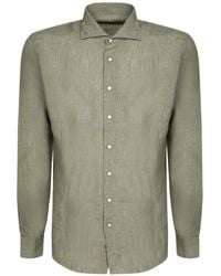 Dell'Oglio - Chemise Boutonnée À Manches Longues - Lyst