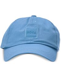 BOSS - Logo-appliqué Cotton Cap - Lyst