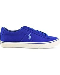 Polo Ralph Lauren - Logo-Detail Lace-Up Sneakers - Lyst
