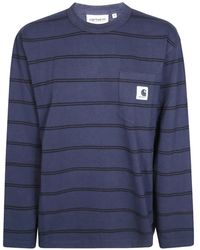 Carhartt - T-Shirt Cardona Rayé À Poche - Lyst