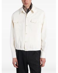 Lardini - Veste Boutonnée À Ourlet Élastiqué - Lyst