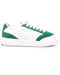 CASABLANCA - Del Mar Logo-Print Suede-Panel Sneakers - Lyst