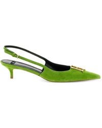 Elisabetta Franchi - Logo-Detail Slingback Pumps - Lyst
