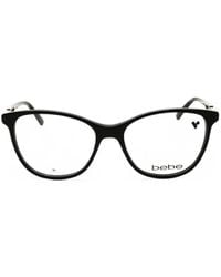 Bebe - Crystal-Embellished Cat-Eye Frame Glasses - Lyst