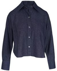 Vince - Camisa Corta Con Bolsillo En El Pecho - Lyst