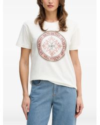 Mos Mosh - Judd Logo-Detail T-Shirt - Lyst