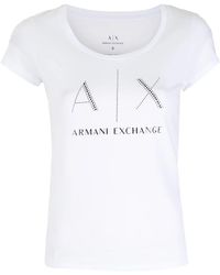 ARMANI EXCHANGE - Logo-Print T-Shirt - Lyst