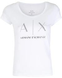 ARMANI EXCHANGE - Logo-Print T-Shirt - Lyst