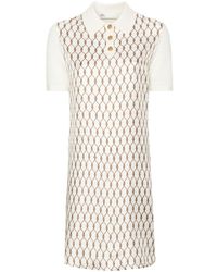 Tory Burch - Wool And Silk Blend Polo Dress - Lyst