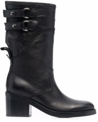 Buttero - Buckled Leather Boots - Lyst