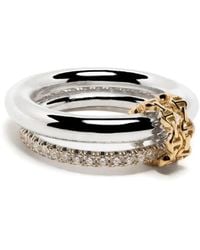 Spinelli Kilcollin - Anillo en oro amarillo y blanco de 18 ct con diamantes de x Hoorsenbush - Lyst