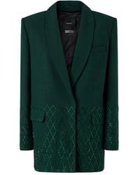 Pinko - Crystal-Embellished Blazer - Lyst