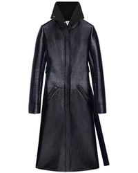 Courreges - High-Collar Vinyl Coat - Lyst