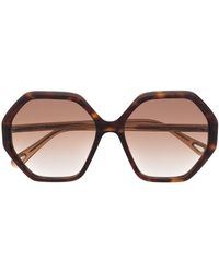 Chloé - Esther Hexagonal-frame Sunglasses - Lyst