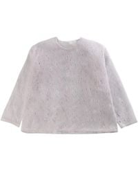Issey Miyake - Perforated-Detail T-Shirt - Lyst