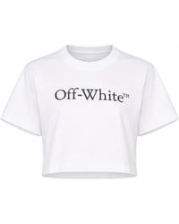 Off-White c/o Virgil Abloh - Bookish Logo-Print T-Shirt - Lyst