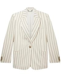 Stella McCartney - Pinstriped Single-Breasted Blazer - Lyst