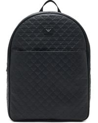 Emporio Armani - Embossed Eagle-Logo Backpack - Lyst