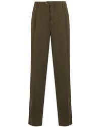 Fedeli - Straight-Cut Pleated Trousers - Lyst