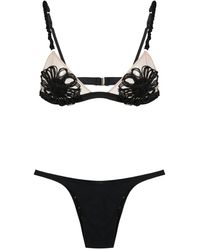 Amir Slama - Floral-Appliqué Bikini - Lyst
