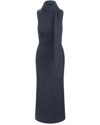 STAUD - Robe Mi-Longue À Col Roulé - Lyst