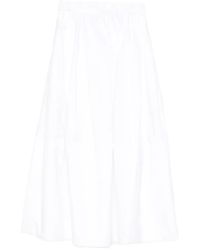 Co. - Elasticated-Waistband Midi Skirt - Lyst