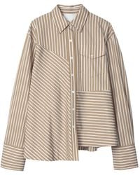 3.1 Phillip Lim - Asymmetrical Striped Shirt - Lyst