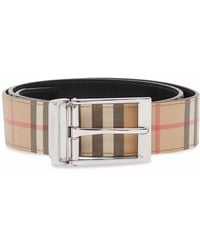 Burberry Omkeerbare Riem - Wit