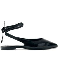 Alohas - Spitze Flache Schuhe Mit Knöchelriemen - Lyst