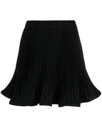 Nissa - Elasticated-waist Pleated Miniskirt - Lyst