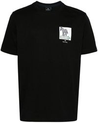PS by Paul Smith - One Way Zebra T-Shirt mit grafischem Print - Lyst