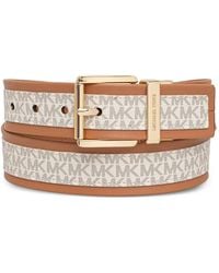 MICHAEL Michael Kors - Logo-Monogram Reversible Belt - Lyst
