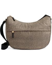 Borbonese - Sac Porté Épaule B-Club Luna À Imprimé Perdrix - Lyst