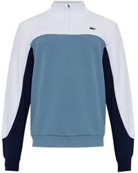 Lacoste - Colour-Block Quarter-Zip Sport Sweatshirt - Lyst