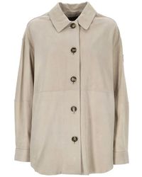 Peuterey - Lya Suede Leather Jacket - Lyst