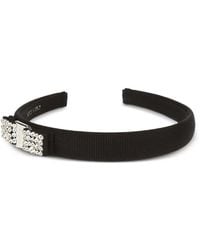 Ferragamo - Vara Bow Crystal-Embellished Headband - Lyst