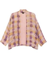 Yavi - Tie-Dye Checked Jacket - Lyst