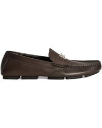 Dolce & Gabbana - Mocassins Dg Driver En Cuir De Veau - Lyst